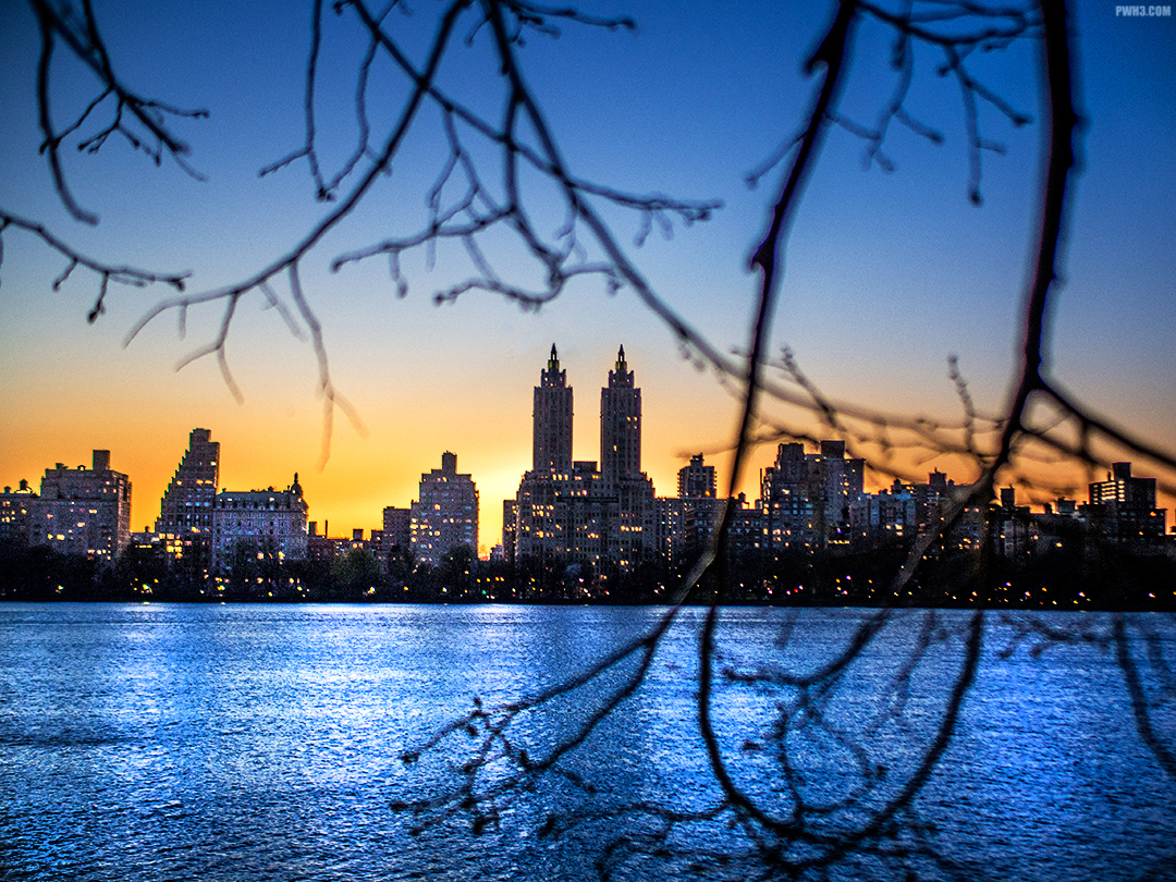 Sunset at the Central Park Reservoir